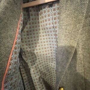 Gray Jcrew Campbell Tweed Blazer with Patterned Lining